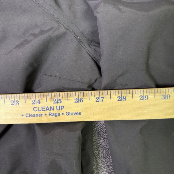 LL Bean Womens Nylon Hooded Full Zip Jacket 3X Plus Black Rain Resistant - Picture 10 of 13